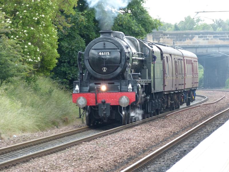Scots Guardsman: Passing Brunstane heading back to Carnforth Photo of Scots Guardsman