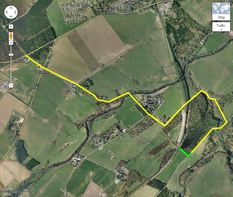 Culloden viaduct map: Culloden viaduct map Photo of Culloden viaduct map