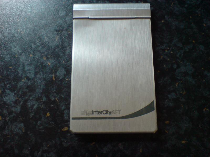APT notebook: Got this when I went on a run on the APT many years ago, notebook is about the size of a cigarette holder. Photo of APT notebook