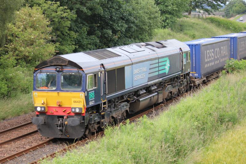 4D47 - 66421: Inverness to Mossend down past Luncarty Photo of 4D47 - 66421