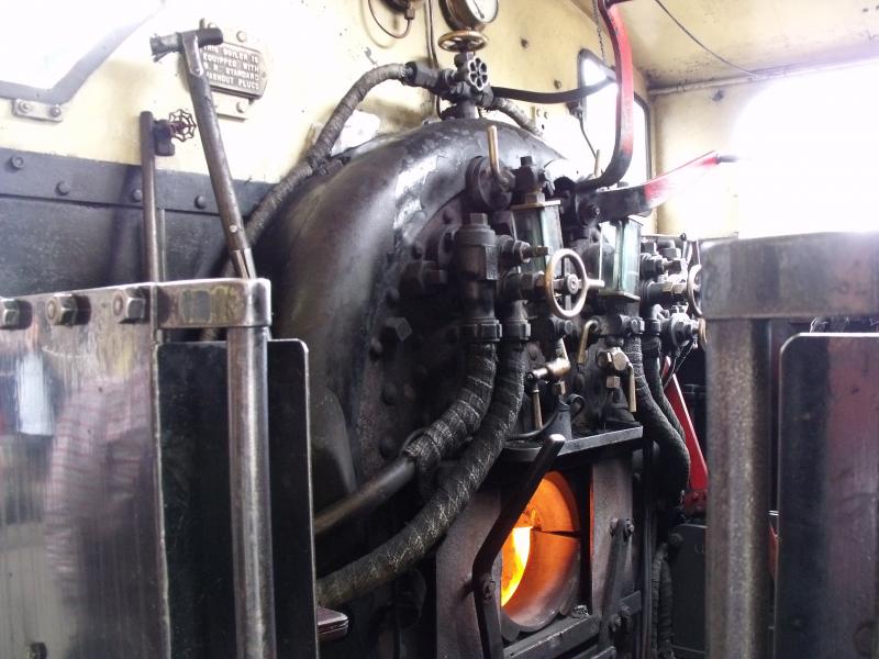BR 68030 cab: the cab in BR 68030 steam train in Aviemore. Photo of BR 68030 cab