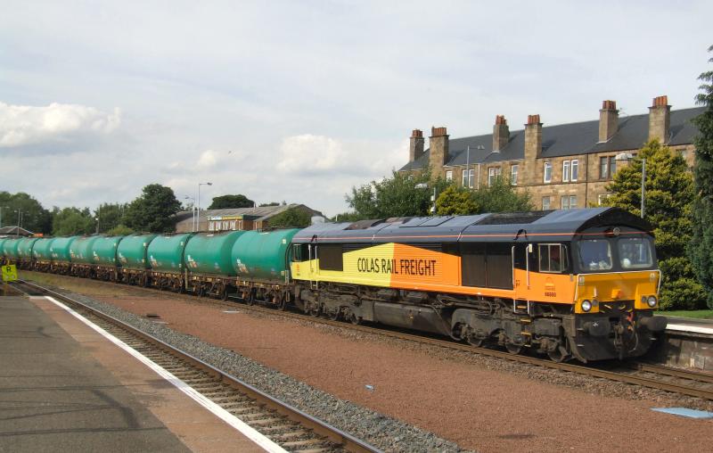 66850 passes Larbert with 6Z83 for Grangemouth.: 66850 passes Larbert with 6Z83 for Grangemouth. Photo of 66850 passes Larbert with 6Z83 for Grangemouth.
