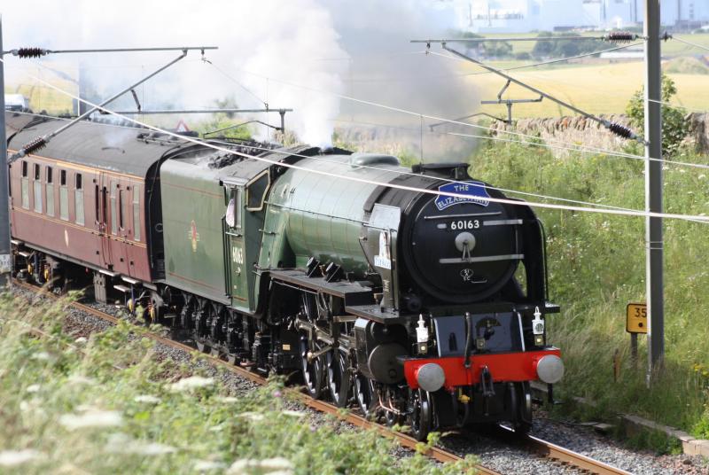 Tornado on Elizabethan duties: The Elizabethan heads south near Dunbar Photo of Tornado on Elizabethan duties