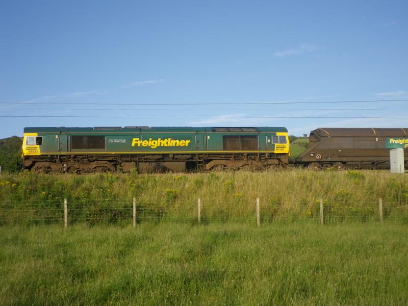 An Ayrshire Evening, July 2012: Freightliner Heavy Haul approaches Hunterston Photo of An Ayrshire Evening, July 2012