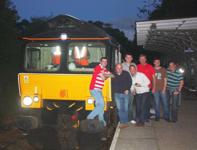 Scot-Rail meet up: A few Scot-Rail members at the SRPS Diesel Gala on the friday evening. Photo of Scot-Rail meet up