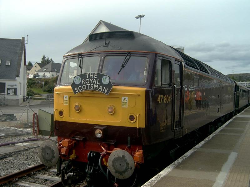 804 2.JPG: 47 804 Arrives bang on time with the royal Scotsman 31st July 2012 Photo of 804 2.JPG