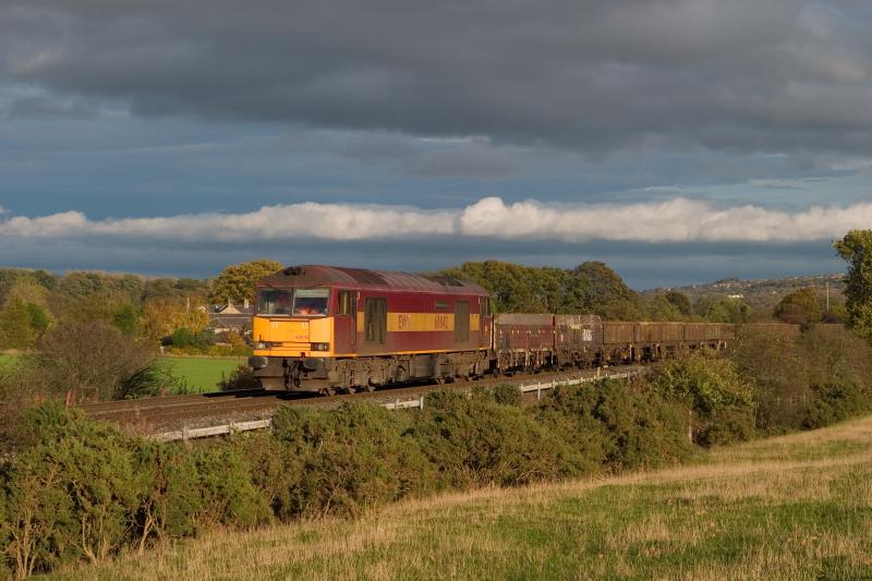 60042 Broomley woods (Stocksfield): 6T-blip westbound afternoon shot Photo of 60042 Broomley woods (Stocksfield)