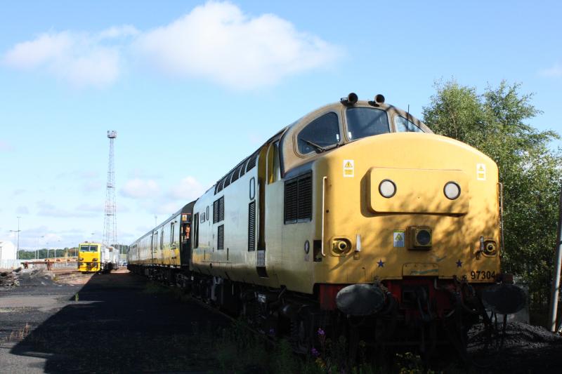 97304 in Mossend Yard Sidings on 7th August 2012: Photo of 97304 in Mossend Yard Sidings on 7th August 2012