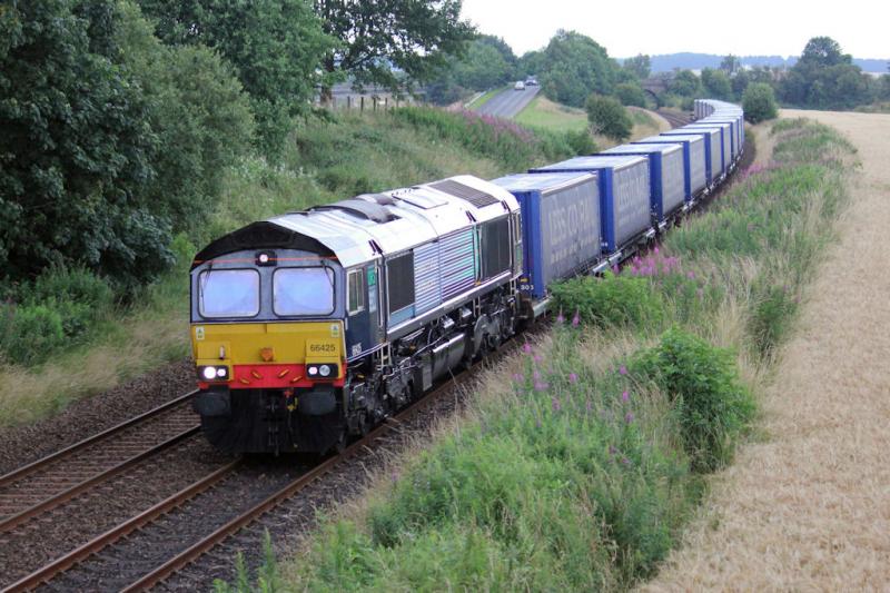 Inverness-Mossend-Monday: 66425 @ Luncarty Photo of Inverness-Mossend-Monday