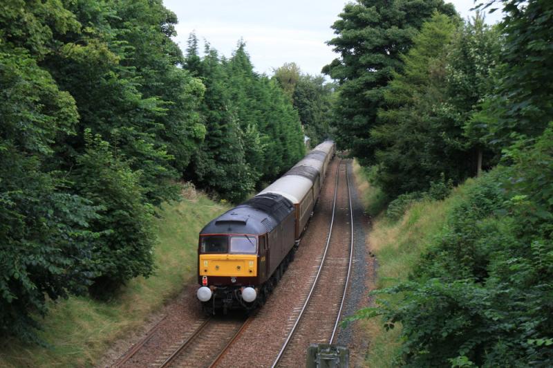 5Z57: 47786 + 47826 topn tail on 5Z57 16.45 Edinburgh to Craigentinny at Braid Road on the sub for the Second time approaching the former Hawkear Central on 17/08/2012 Photo of 5Z57