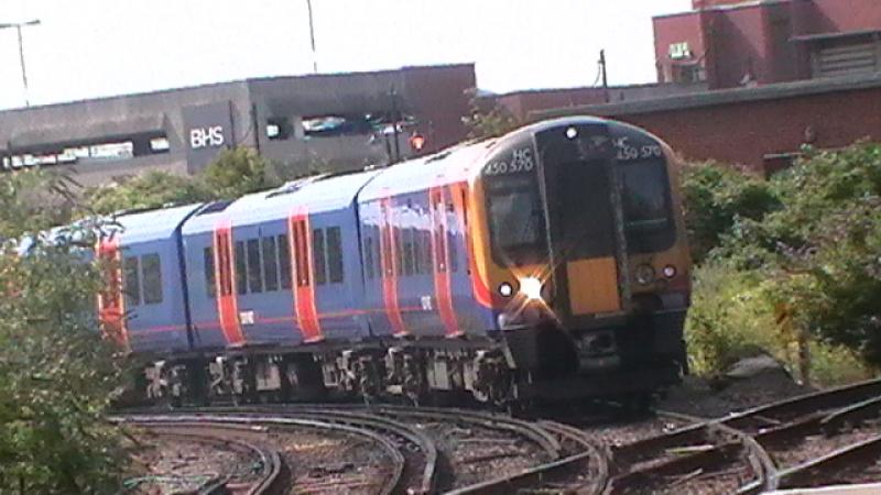 Making An Approach Class 450: 450570 Takes An Approach Toowards Staines On A Service To Waterloo Photo of Making An Approach Class 450