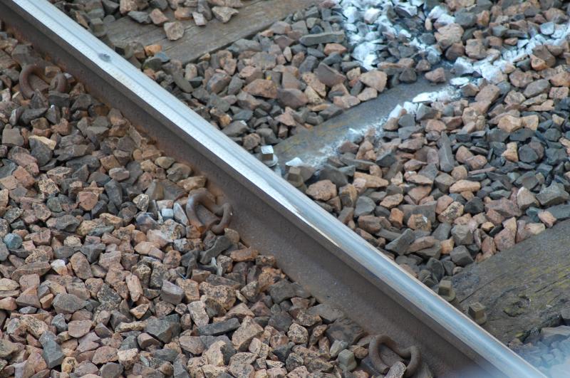 Start/stop of rails which have been treated by grinder unit: Photo of Start/stop of rails which have been treated by grinder unit