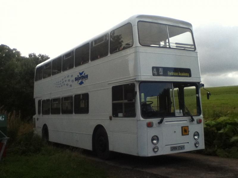 Scotbus: Scotbus volvo in Fortrose. DRN 176Y. Photo of Scotbus