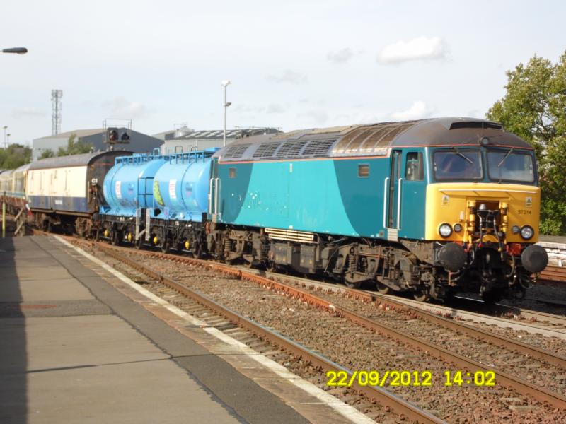 57314 arriving at kilmarnock: 57314 arriving at kilmarnock with 334031 Photo of 57314 arriving at kilmarnock