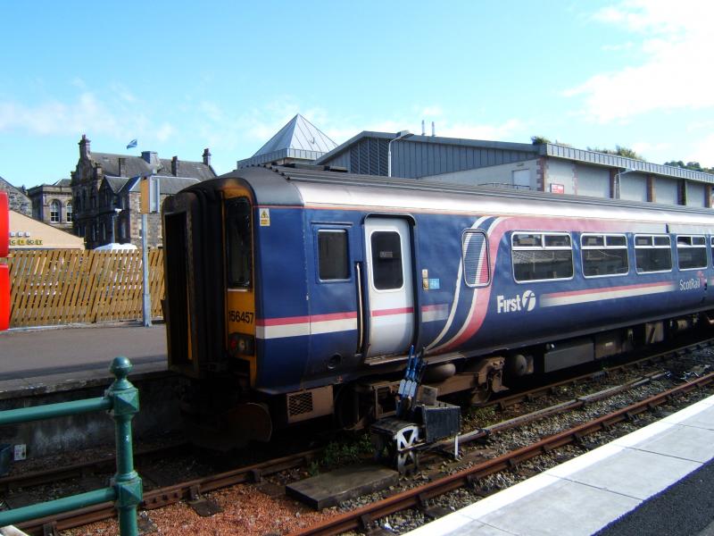 156457 at Oban In summer 2011 !: stabled . Photo of 156457 at Oban In summer 2011 !
