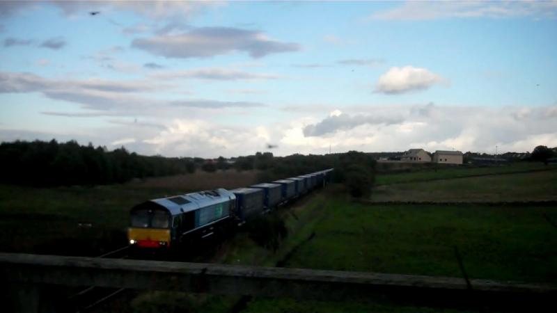 66424 4D47 26/9/12: 66424 with 4D47 half a mile south of Greenhill Lower Junction Photo of 66424 4D47 26/9/12