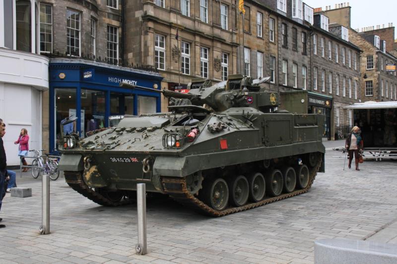 Ideal vehicle for the present weather conditions: This vehicle was parked in Castle St Edinburgh on 27/09/2012. Flooded roads should not be a problem could be a problem parking in Edinburgh. Photo of Ideal vehicle for the present weather conditions