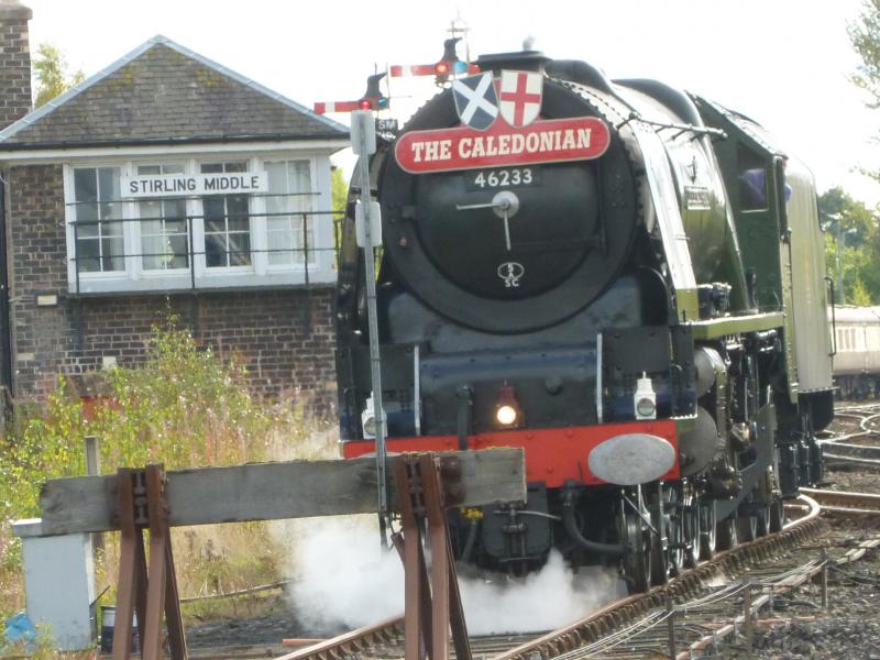 46233 Duchess of Sutherland: 46233 Duchess of Sutherland Stirling Sidings Photo of 46233 Duchess of Sutherland
