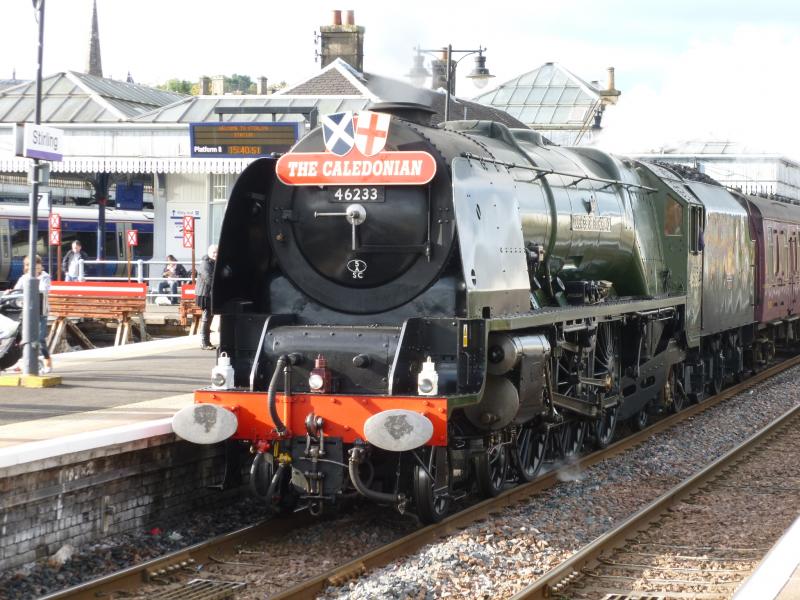46233 Duchess of Sutherland: Duchess of Sutherland getting ready to leave Stirling Photo of 46233 Duchess of Sutherland