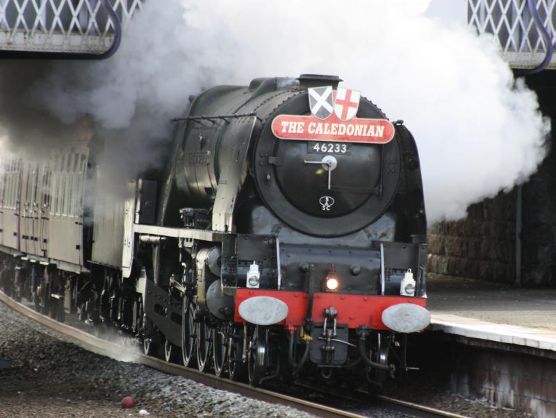 The Duchess at Larbert: Duchess of Sutherland rushes through Larbert . Photo of The Duchess at Larbert