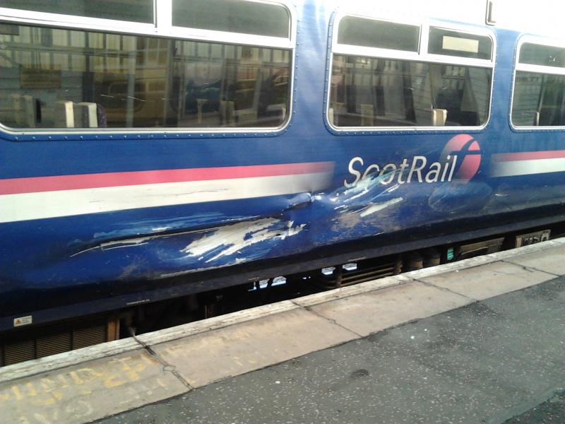 156499 stranraer damage: off to the works again i think Photo of 156499 stranraer damage