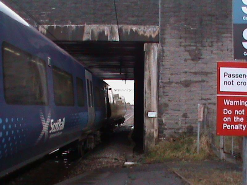 Class 380 to long for Platform !: At Glengarnock Photo of Class 380 to long for Platform !