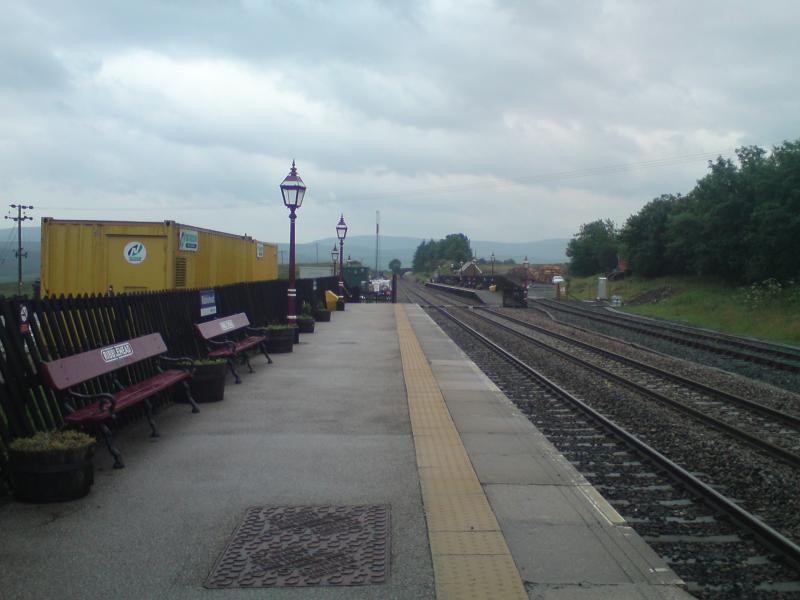 Logs Siding at Ribblehead: Sidings behind Ribblehead Station Photo of Logs Siding at Ribblehead