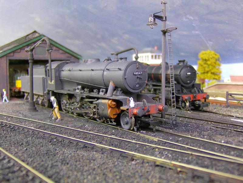 WD 90547: WD 2-8-0 90547 gets ready for a day's work in the Fife coalfield. Photo of WD 90547
