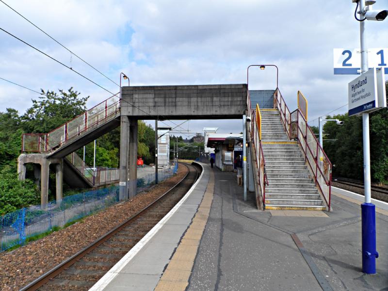 Hyndland footbridge remembered: Earlier photo of the footbridge intact Photo of Hyndland footbridge remembered