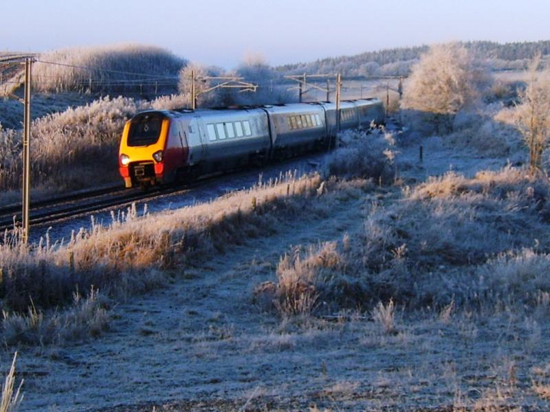 Chilly Voyage!.: Glasgow-Birmingham voyager Craigenhill Summit 19/12/07 Photo of Chilly Voyage!.