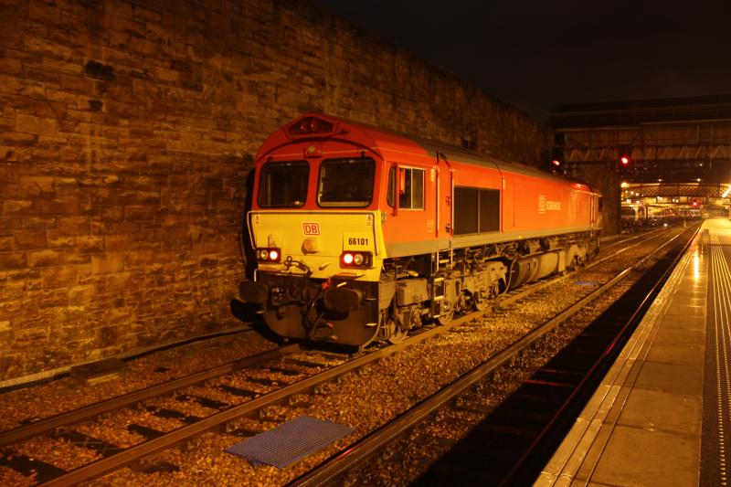 IMG_7890.JPG: 66101 at perth waiting for a driver to take to millerhill. Photo of IMG_7890.JPG
