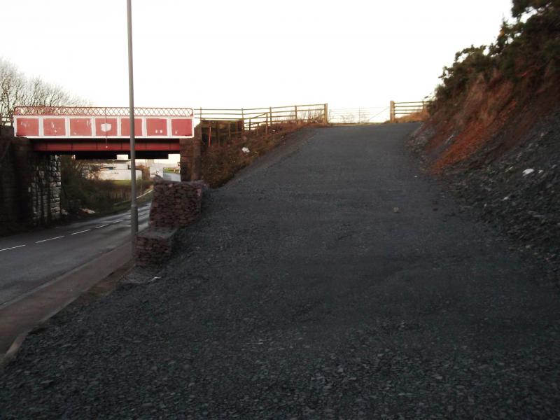 Carmuirs works one: Into the last week of the road closure. Farmers access now completed. Photo of Carmuirs works one