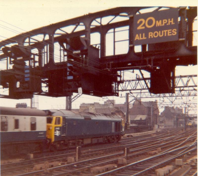 Euston bound: Not for D412 though as it takes the 1010 Royal Scot out of Glasgow Central in 1968. Photo of Euston bound