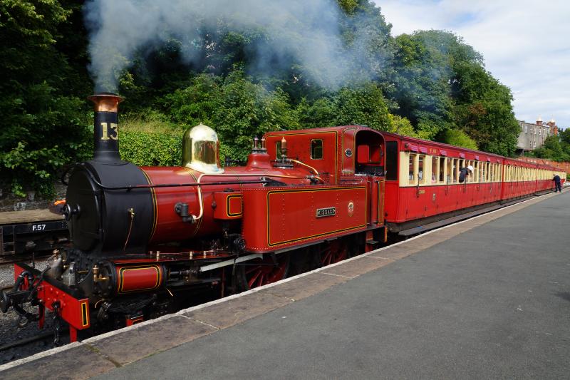 Isle of Man Railway 2012 : Kissack Number 13 departing Douglas Station Isle of Man. If you wish to use the photograph for anything please contact me for permissions. Photo of Isle of Man Railway 2012