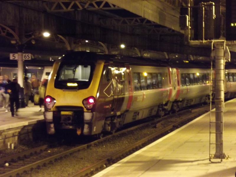 221 ???: Cross Counrty 221 awaits departure with the 21:31 Aberdeen to Edinburgh Photo of 221 ???