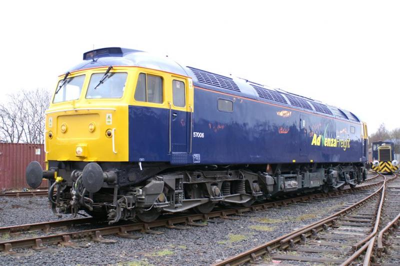 57006: 57006 Ex Works outside in the yard at Brush Barclay Kilmarnock on 8th February 2008 Photo of 57006