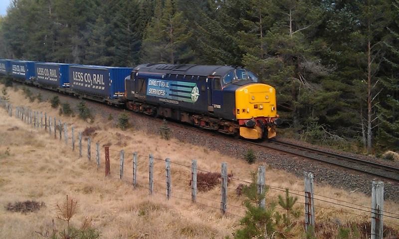 37688 4D47: 37688 on 4D47 at Moy with a picture taken from a mobile phone due to the limited notice. Photo of 37688 4D47