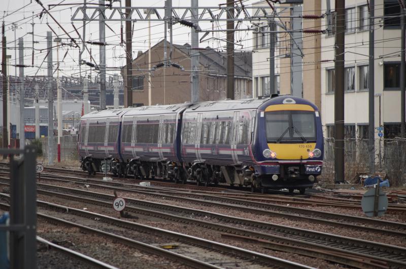 170458: 170458 arriving into Haymarket. 25 March 2013. Photo of 170458