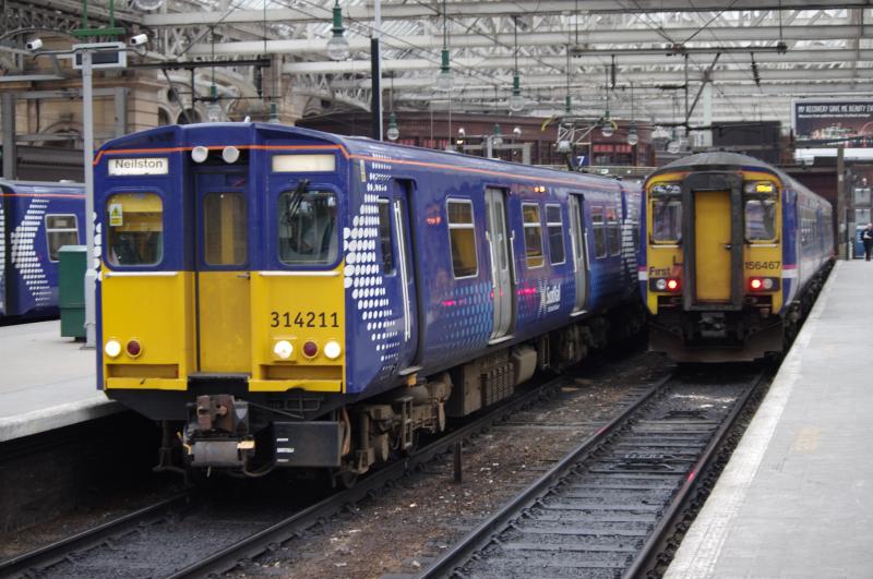 314211, 156467: 314211, 156467 at Glasgow Central. 25 March 2013. Photo of 314211, 156467
