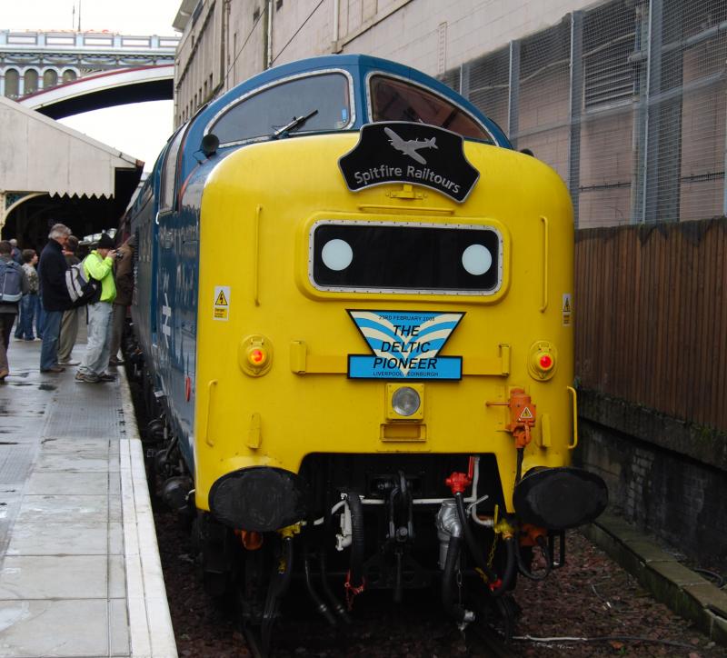 Deltic 22: 55022 RGS at Edinburgh 23/2/08 Photo of Deltic 22