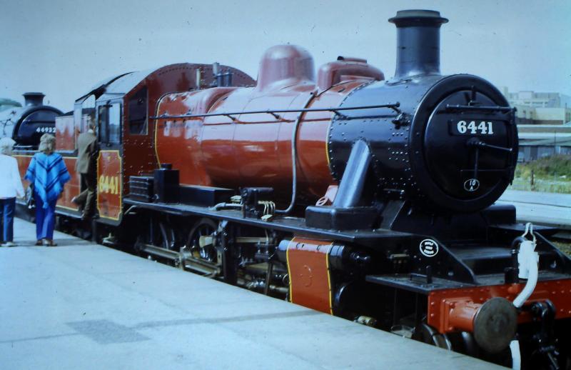 6441: Steamtown Carnforth in 1972 with 6441.
Now at Ribble Steam railway at Preston although its usual home is the East Lancs Railway Photo of 6441