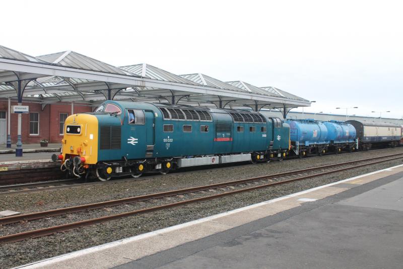 killie deltic: 55022 hauling 334009 to the shed Photo of killie deltic