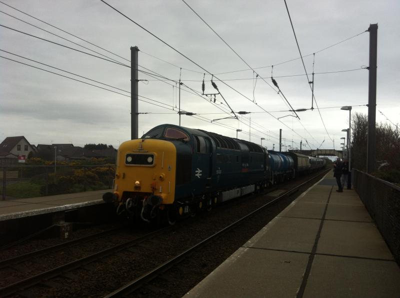 55022 6Z54 : Deltic at Barassie. 04/05/13 Photo of 55022 6Z54
