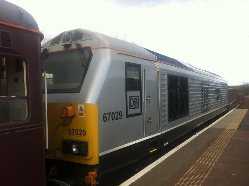 Royal Fifer at Glenrothes: 67029 on 2K14 at Glenrothes. 01/05/13 Photo of Royal Fifer at Glenrothes