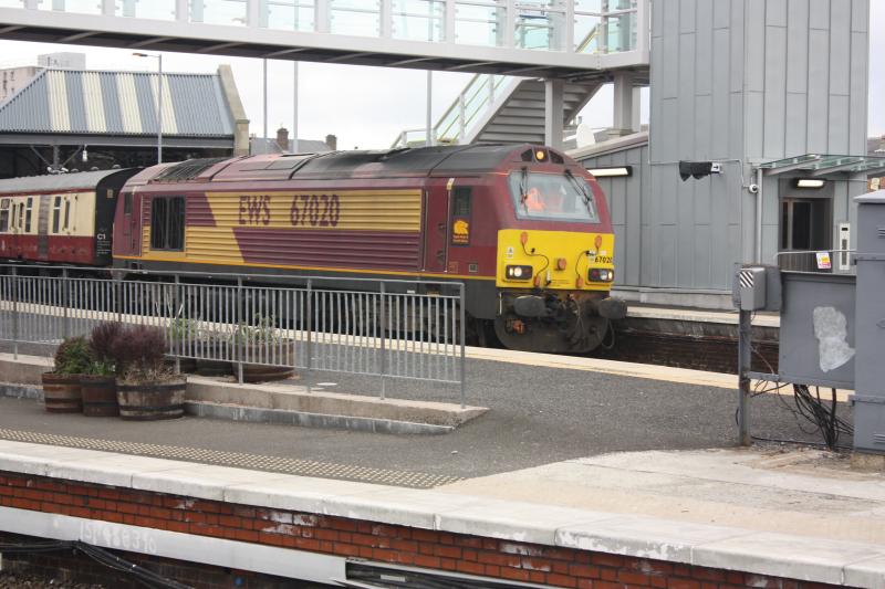 IMG_8705.JPG: 67020 at perth working aberdeen-dumbarton mayday highlander 05.05.13. Photo of IMG_8705.JPG