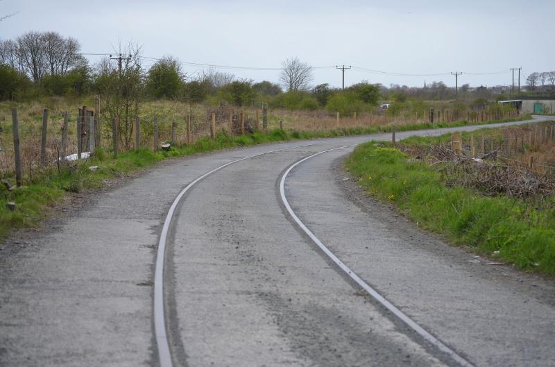 Trackbed at the ICI Ardeer site in Ayrshire.: Photo of Trackbed at the ICI Ardeer site in Ayrshire.