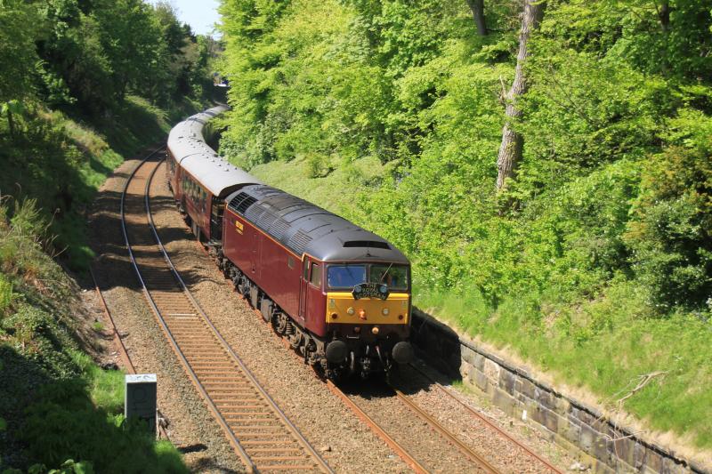 47237 on the Sub: 47237 on 5H79 12.12 Boness Jct Exchange Sidings to Waverley approaching Braid Ave on 25/05/2013 Photo of 47237 on the Sub