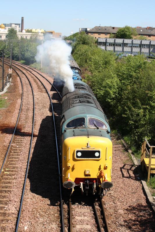 RSG at Muirhouse Junction: Deltic 22 at Muirhouse Jnction - Sat 25 May 2013 Photo of RSG at Muirhouse Junction