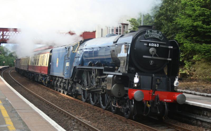 Tornado at Gleneagles .: Tornado passes through a midge infested Gleneagles,heading for Edinburgh . Photo of Tornado at Gleneagles .