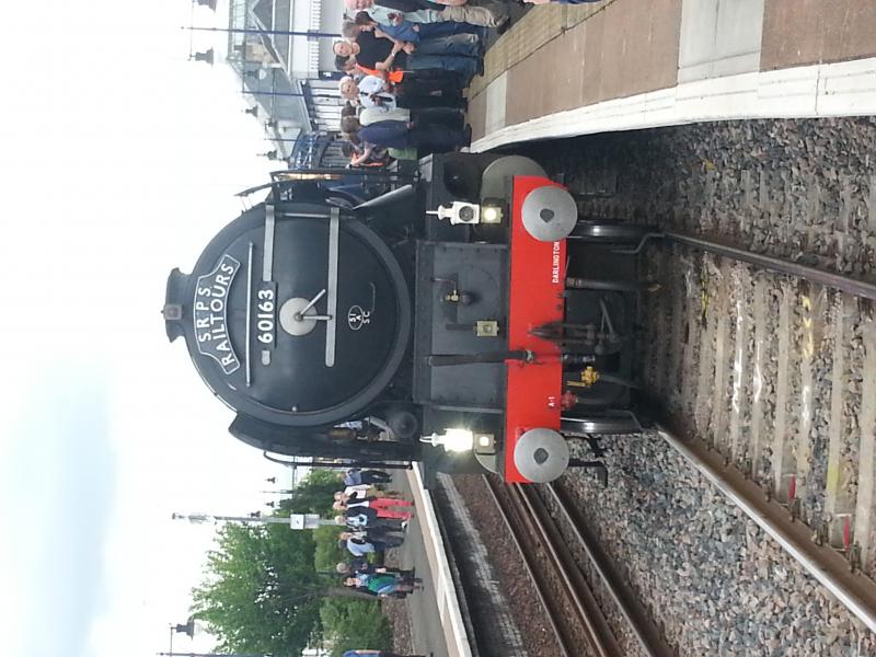 60163 Tornado @ Stirling 16/6/13: A1 Tornado makes a brief stop at Stirling on the SRPS forth circle tour. Photo of 60163 Tornado @ Stirling 16/6/13